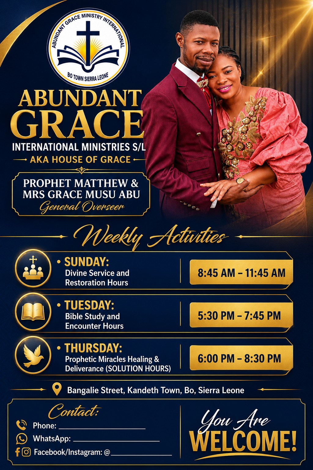 Abundant Grace Ministry - Leaders in worship